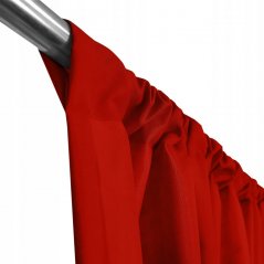 Exteriérový závěs do altánku ve výrazné červené barvě  155 x 240 cm