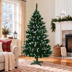 Weihnachtsbaum mit Schneeimitation auf den Ästen 220 cm hoch