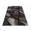 Sodobna sivo-črna preproga z abstraktnim vzorcem - Velikost preprog: Širina: 120 cm | Dolžina: 170 cm