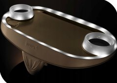 Raft LED pentru băuturi pentru cadă cu hidromasaj, piscină cu compartiment pentru tabletă