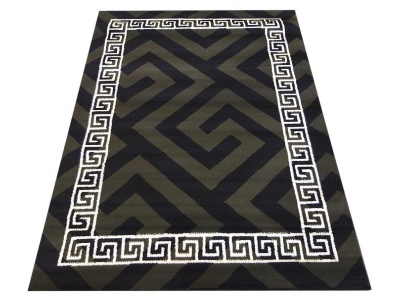 Luxusní koberec v khaki barvě s originálním vzorem - Rozměr koberce: Šířka: 200 cm | Délka: 290 cm