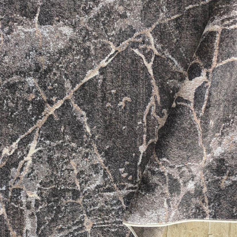 Covor gri modern cu model natural - dreptunghiular - Dimensiunea covorului: Lăţime: 160 cm | Lungime: 220 cm
