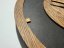 Lesena stenska ura iz temnega hrastovega lesa Oak Flow - 30 cm