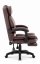 Ergonomická kancelárska stolička HC-1031 z ekokože s podnožkou - hnedá