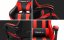 Scaun de gaming din piele, roșu și negru FORCE 4.5