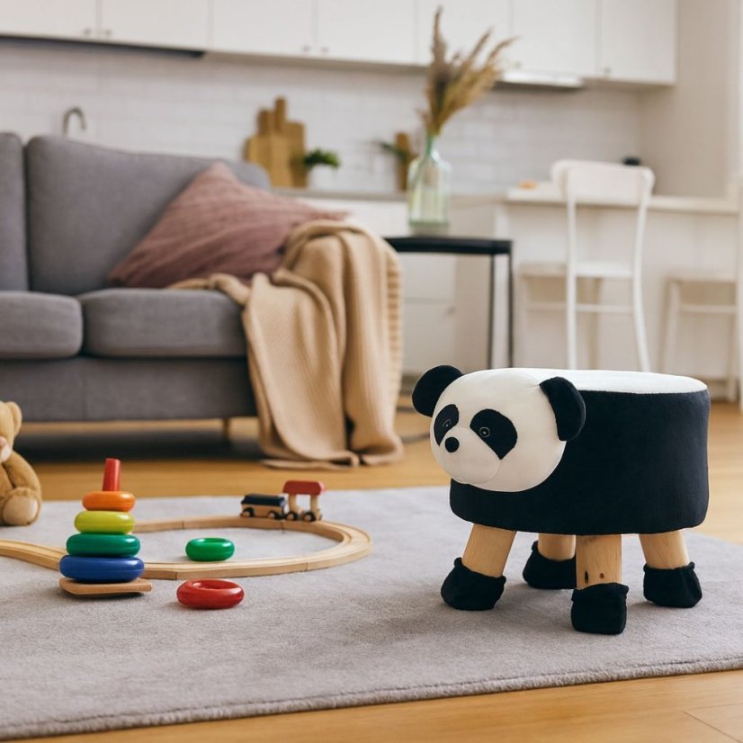 Detská taburetka s motívom pandy