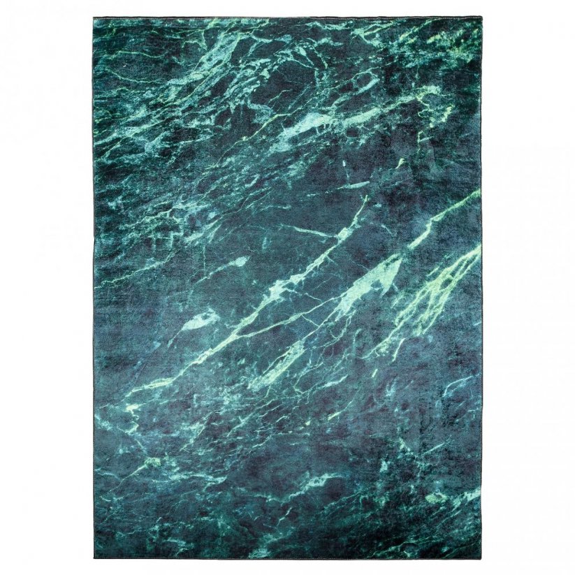 TOSCANA Modern zöld szőnyeg márványmintával 