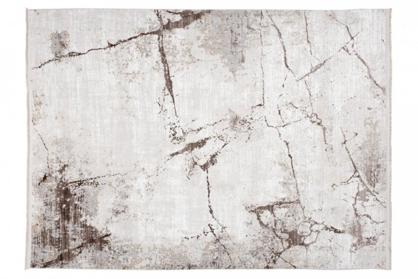Krémový designový vintage koberec s abstraktním vzorem