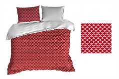 Lenjerie de pat din bumbac roșu
