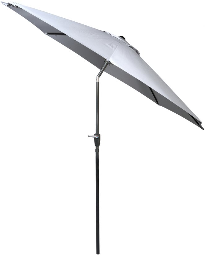 Светлосив градински чадър 
