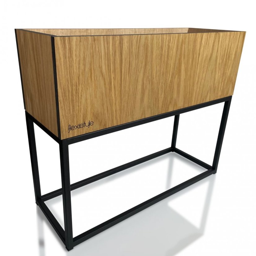 Ghiveci decorativ din stejar neted 62X22X50 cm