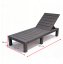 Robustné záhradné ležadlo k bazénu a na terasu - sivé