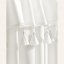 Biely záves Astoria so strapcami na strieborné priechodky 140 x 260 cm