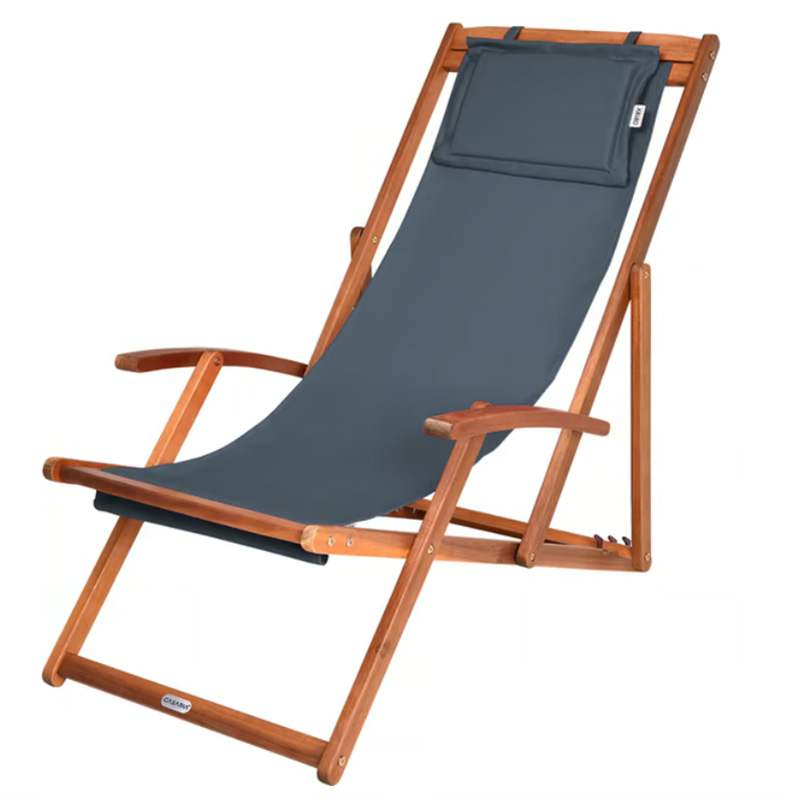 Sklopiva podesiva vrtna ležaljka od akacijevog drva