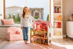 Lesena hišica za lutke - Fairy Tale Ecotoys rezidenca
