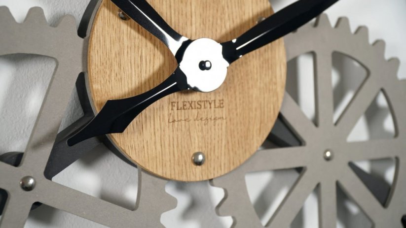 Unikátné nástenné hodiny v industriálnom štýle 80 cm