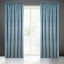 Luxuriöser hellblauer Samtvorhang 140 x 270 cm
