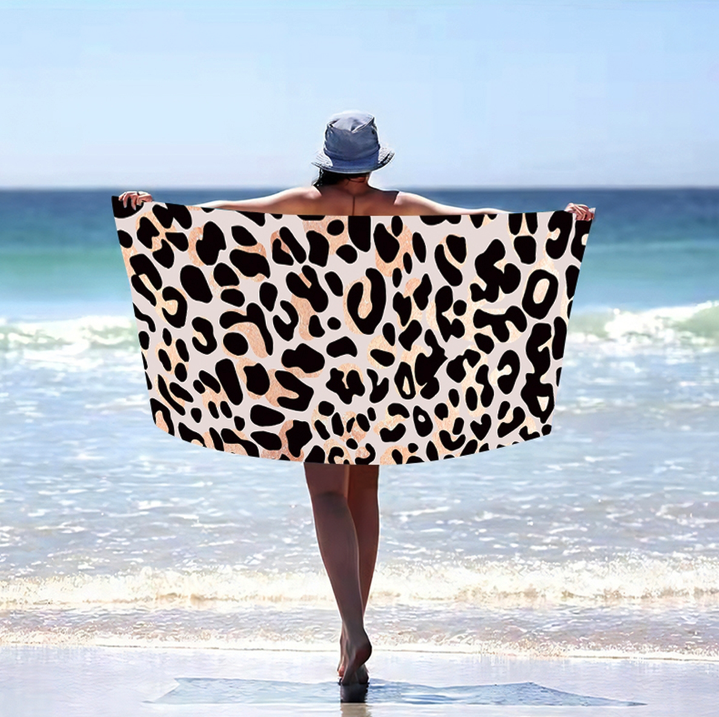 Plážová osuška s gepardím vzorem - Rozměr: Šířka: 100 cm | Délka: 180 cm