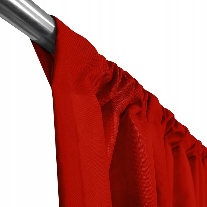 Exteriérový záves do altánku vo výraznej červenej farbe 155 x 240 cm