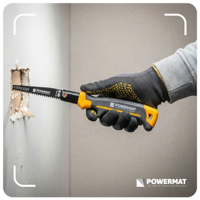 Skladacia ručná píla 3v1 PM-PRU-3W1T - na drevo, kov a sadrokartón, 310 mm