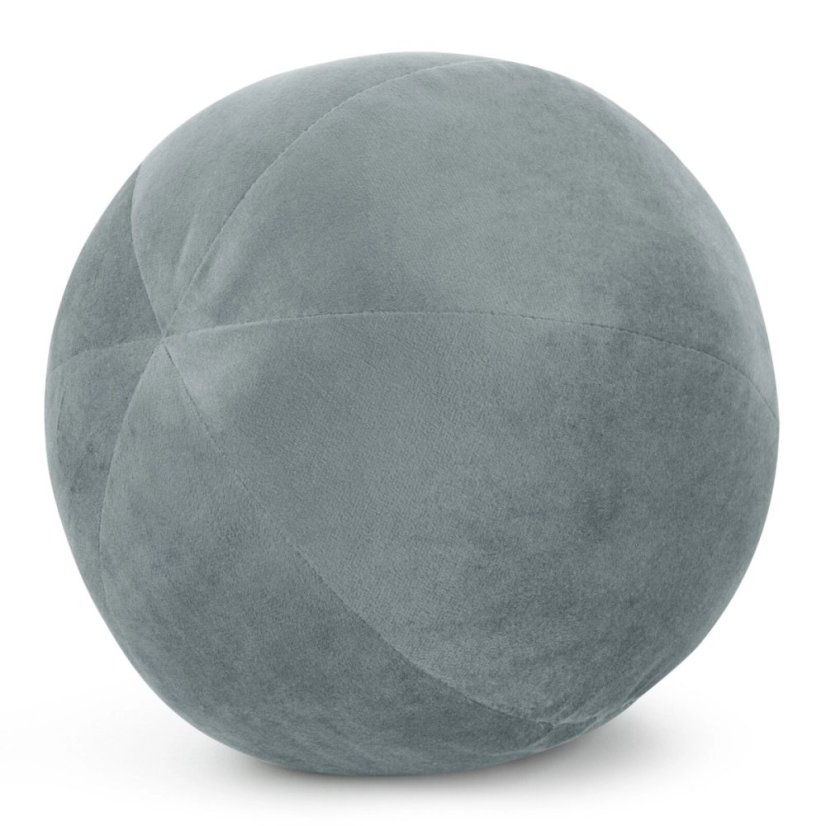 Luxusný mäkký zamatový vankúš v tvare gule
