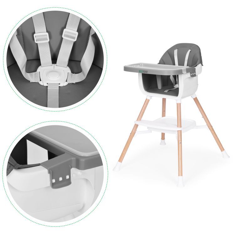 Gyermek étkezőszék 2in1 állítható pultal