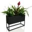 Schwarzes Metall Pflanzgefäß LOFT FIORINO 62X22X40 cm
