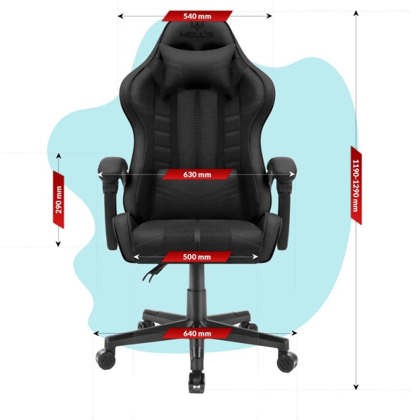 Scaun de joacă pentru copii HC - 1004 negru
