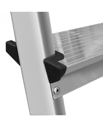 Obojstranný schodíkový rebrí z hliníka, 5 schodíkmi a nosnosťou 125 kg