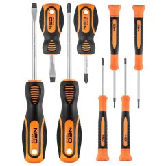 Schraubendreher-Set mit Magnetspitzen und rutschfestem Griff 6-teilig