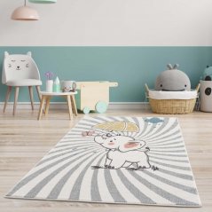 Сладък бебешки килим за игра с щастливо слонче