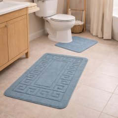 Dvojdielny set do kúpeľne Montana Ethnic v perzskej modrej farbe