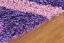 SHAGGY lila szőnyeg karikákkal