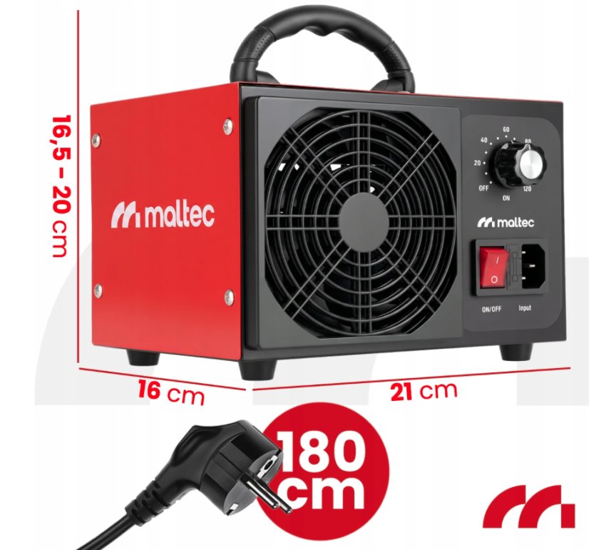 Generátor ozonu M ALTEC MASTEROZONE140W 60 000 MG/H s časovačem