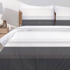 Baumwollbettwäsche aus hochwertiger Baumwolle - gestreift