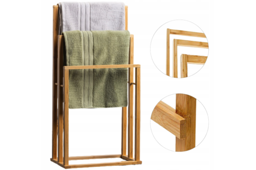 Eleganter Bambus-Handtuchhalter