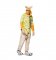Stylový pyžamový overal kigurumi žluté barvy velikost L