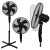 Ventilatore a piantana 5 pale - nero 45 W