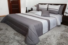 Luxusné prehozy na posteľ v sivých farbách