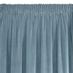 Luxuriöser hellblauer Samtvorhang 140 x 270 cm