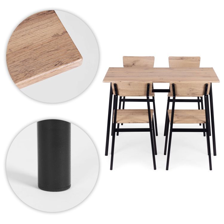 Jídelní set - stůl + 4 židle