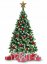 Krásna vianočná borovica zdobená šiškami 180 cm