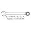Chiavi combinate con cricchetto e interruttore, set di 12, 8 - 19 mm, custodia morbida 09-345 NEO Chiavi combinate con cricchetto e interruttore, set di 12, 8 - 19 mm, custodia morbida 09-345 NEO