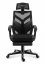 Уникален черен геймърски стол с поставка за крака COMBAT 5.0