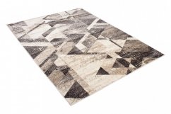 Svestrani moderan tepih s geometrijskim uzorkom u nijansama smeđe