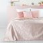 Cuvertură de pat roz pudrat cu imprimeu de fluturi VELVET
