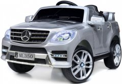 Gyermek elektromos autó Mercedes-Benz ML350 ezüst metál színű