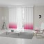 Ružové závesy do obývačky šité na mieru s ombré efektom