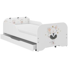 Letto per bambini MIKI 160 x 80 cm con mouse