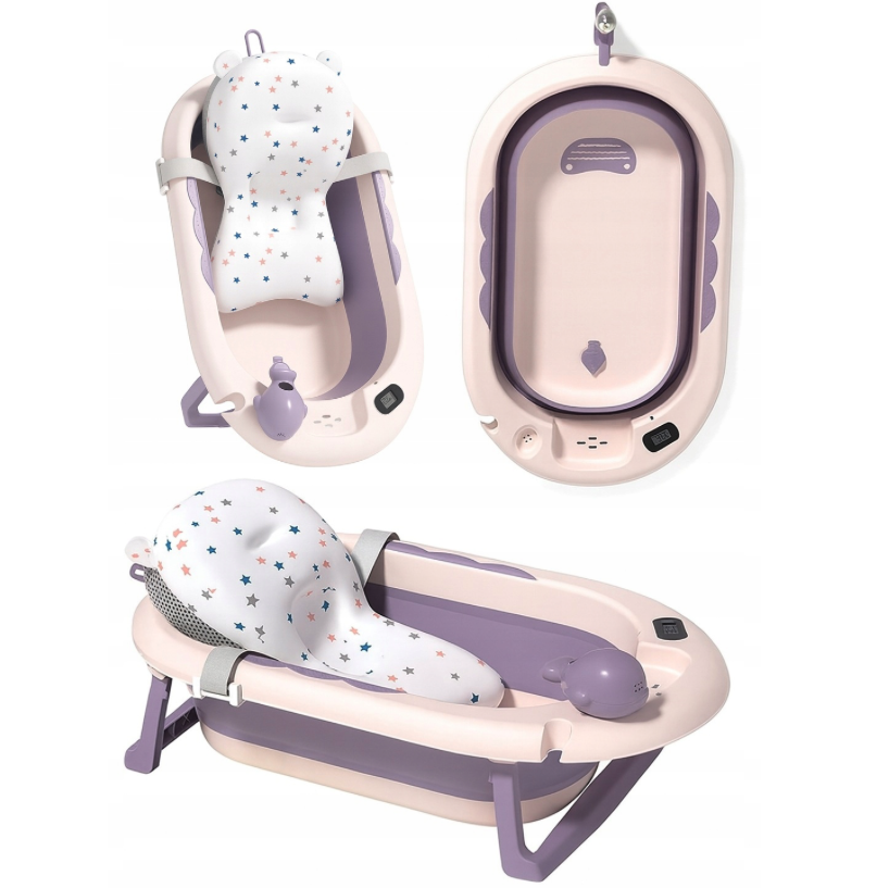 Összecsukható babakád VAIANA PREMIUM párnával - több színben